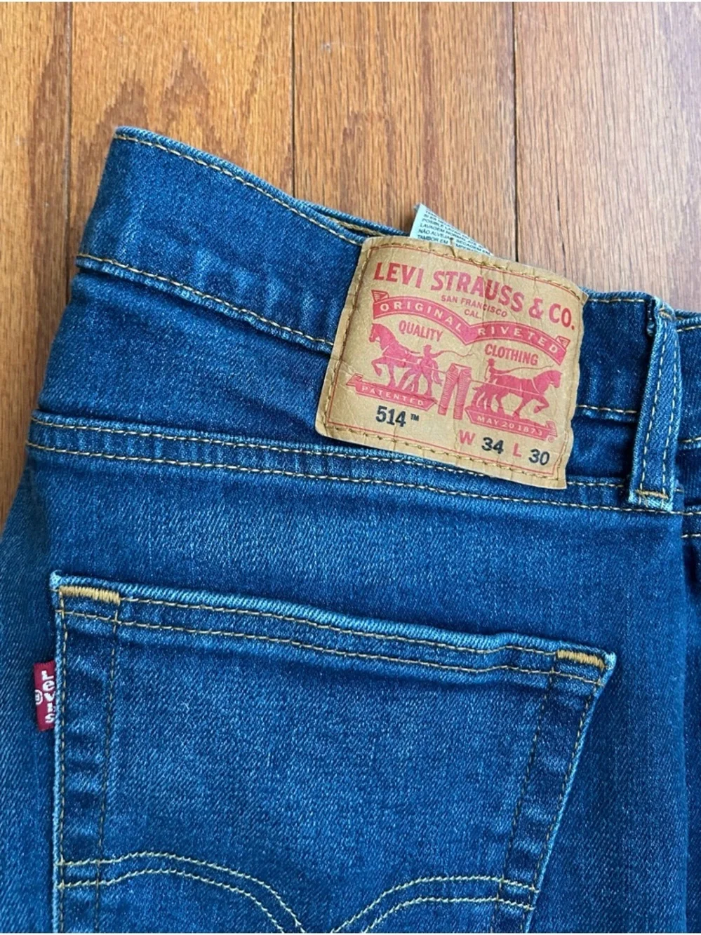 Levi's Dark Blue Straight Leg Jeans
